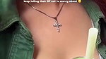 Sexy girl boobs enjoyed by boyfriend drinking juice
