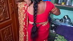 Desi beauty housewife sary changing in home