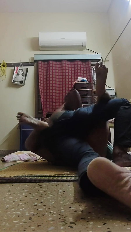 Aunty with boyfriend in hotel room