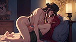 AI-generated Anime porn story of boobs showing in the bathroom for stepbrother natural beauty sexy lips