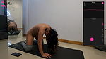 I did yoga while masturbating with my lovense sex toy! It was fun and challenging and my back felt good after