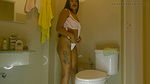 Asian Beauty Masturbates in the Bathroom in the Morning