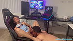 ASIAN FILIPINA GF INTERRUPTING HER BOYFRIEND WHILE PLAYING OVERWATCH IN A SEXY DVA COSPLAY