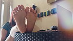 Asian Girl Removes Her Socks