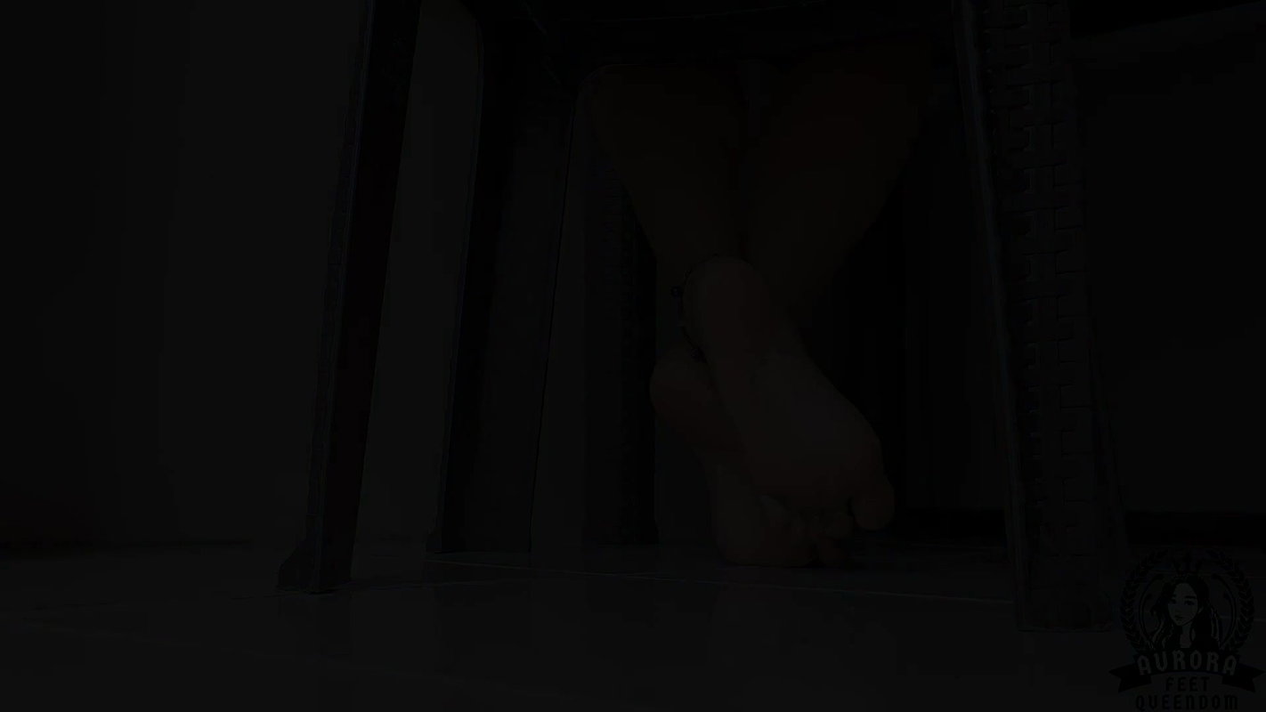 Candid Asaian Girl Feet Soles in the Library