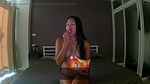 Hot Asian Amateur Teen Eating Chips Naked for You!