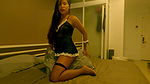 Hot Asian Maid Susy Sky Humping the Pillow Secretly