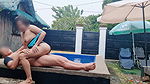 I Made My Horny Wife Squirt in public pool!