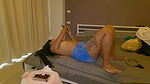 Pinay Amateur Teen Relaxes On The Bed With No Panties On!