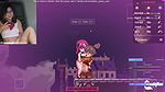 Sexy Cute Streamer Gamer Girl Plays Femdom Game Lost in Succubi and Masturbates