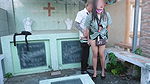 Teacher and Student Cemetery Public Risky Sex