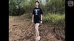 Thai Teen Amateur Outdoor Fuck POV Creampie in Nature Thai Voice