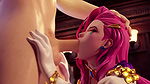 League of Legends Porn Serafina Blowjob Rule34 3D Hentai