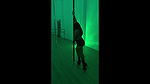 Pinay Pole Dancing with Heels and doing Aerial Hoops