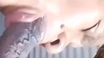 Close up sucking