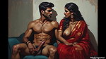 Hot sexy indian landlady lets her new neighbour fuck her
