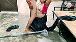 Indian Desi maid annu funked by owner