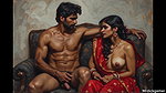 Indian girl nisha in hotel room with her boyfriend and her stepbrother threesome sex