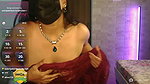 Sexy Bhabhi in See Saree without blouse Exposing Boobs 12