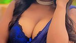 TANVI BUSTY JUICY CLEAVAGE AND NAVEL VIEW IN BRA BLOUSE SAREE TEMPTING 12