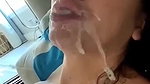 CUM SLUT AFTER A GOOD FACE FUCK LOVES COVERED IN HOT CUM 12