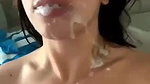 CUM SLUT AFTER A GOOD FACE FUCK LOVES COVERED IN HOT CUM 12