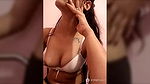 Hot Bhabhi in bra Pressing her Big Boobs 2