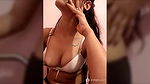Hot Bhabhi in bra Pressing her Big Boobs 2