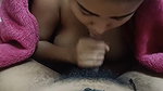Bhabi with Big Boobs Gives Nice Blowjob and Takes All Cum in Her Mouth