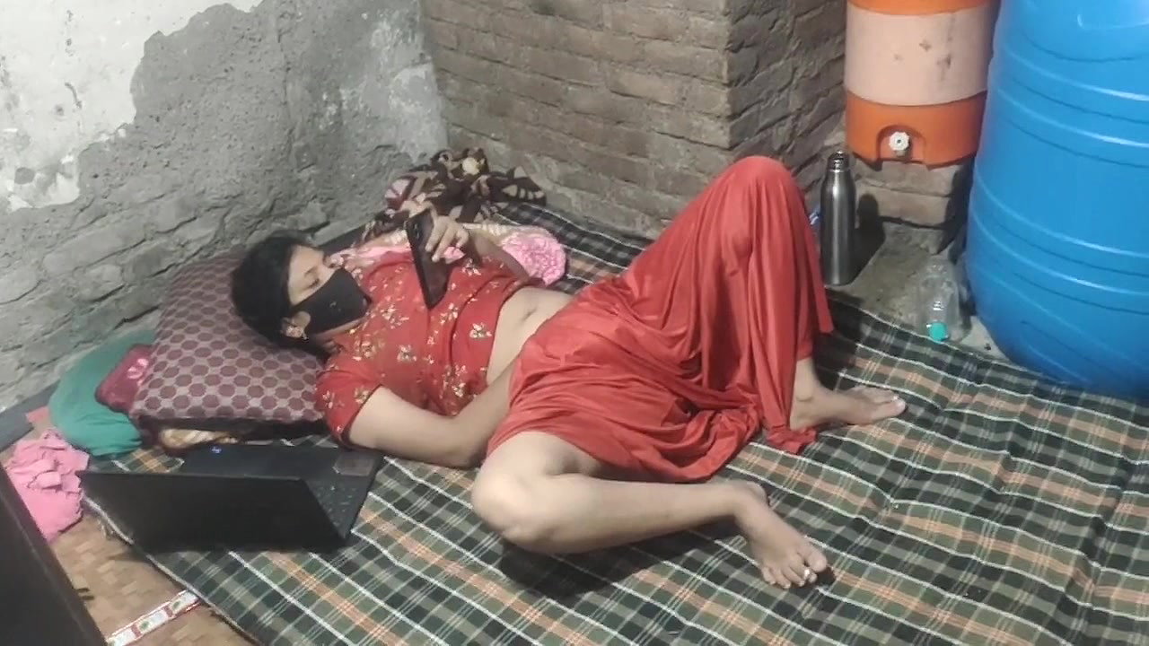 Desi Village girl masterbating very hardly with watching video