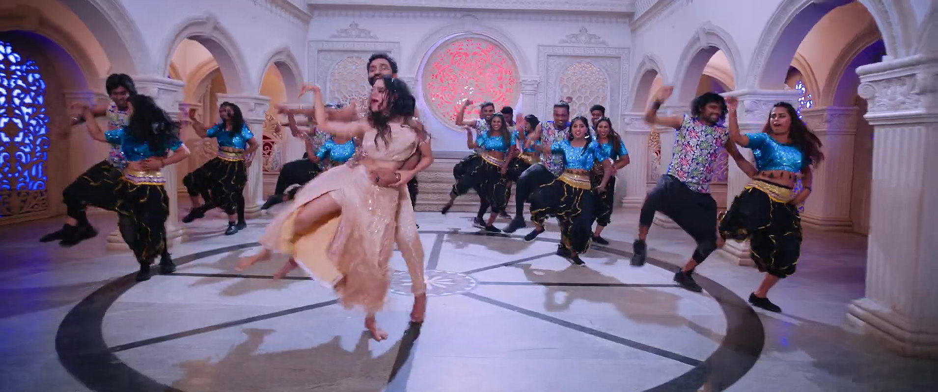 Aaradhya hot navel song – Expressions, Neck caressed, Slight cleavage2