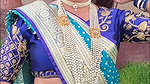 marathi lady sexy deep navel in blue saree