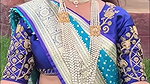 marathi lady sexy deep navel in blue saree