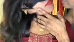 Hottest_bhabi strip couple hard fuck with face in ticket show2