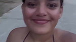 chubby desi girl big breasts navel in pink bra2