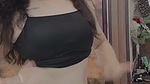 sexy desi babe deep navel in black tshirt2