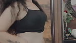 sexy desi babe deep navel in black tshirt2