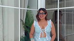 hot braless boobs of desi lady in blue costume