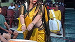Chubby Tulu Lady open Wide Tummy and Navel