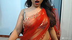 Hot GIRL in TRANSPARENT saree showing her hot body