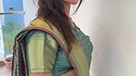 sexy tamil lady navel in green saree
