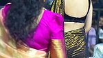 NEHA SHETTY IRRESISTIBLE BACKLESS IN SAREE CURVY TEASE HQ VIDEO2