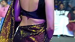NEHA SHETTY IRRESISTIBLE BACKLESS IN SAREE CURVY TEASE HQ VIDEO2
