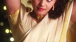 Actress Swathista Krishnan hot hip navel show in onam saree 2