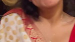 Tamil side actress hot boobs show in blouse selfie video 2