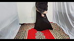 Arabic Hot Girl Dancing Erotically Wearing Black Hijab in Home