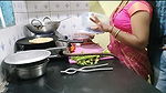 Desi Sister-in-law Was Cooking Food in Kitchen When Her Brother-in-law Came and Left Her.