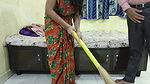 Desi Bhabhi Was Sweeping, Then the Boss Could Not Resist and Left Her Behind