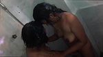 Nude Couple Bathing Whilst Suck Boobs