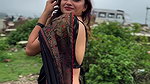 SANAM JOSHI STUNNING BACKLESS IN SAREE EROTIC TEASE HQ VIDEO 2